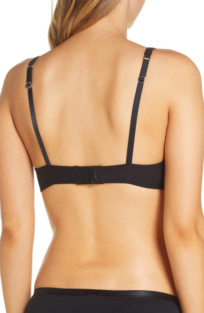 Shop Hanro Cotton Sensation Soft Cup Bra In Black 019