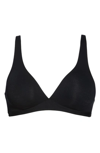 Shop Hanro Cotton Sensation Soft Cup Bra In Black 019