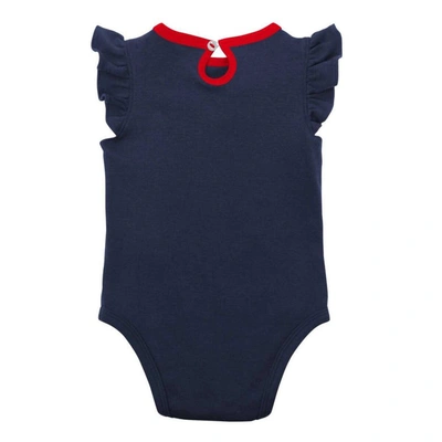 Shop Outerstuff Girls Newborn & Infant Navy/heather Gray Boston Red Sox Little Fan Two-pack Bodysuit Set