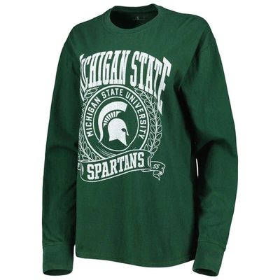 Shop Pressbox Green Michigan State Spartans Big Country Laurels Long Sleeve T-shirt