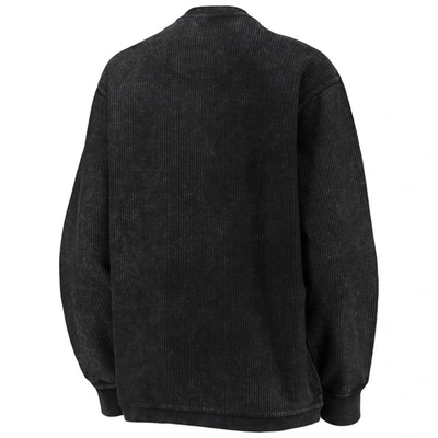 Shop Pressbox Black Northeastern Huskies Comfy Cord Vintage Wash Basic Arch Pullover Sweatshirt