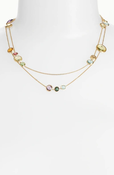 Shop Marco Bicego 'jaipur' Long Station Necklace In Multi
