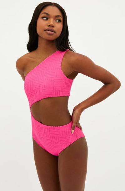 Beach Riot Celine One Piece In Strawberry In Strawberry Moon
