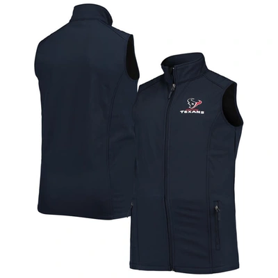 Shop Dunbrooke Navy Houston Texans Big & Tall Archer Softshell Full-zip Vest