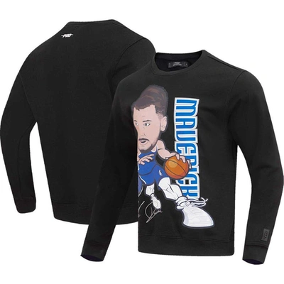 Shop Post Pro Standard Luka Dončić Black Dallas Mavericks Avatar Pullover Sweatshirt