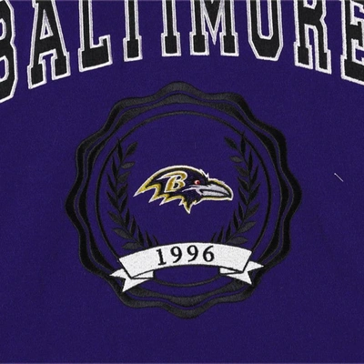 Shop Tommy Hilfiger Purple Baltimore Ravens Becca Drop Shoulder Pullover Hoodie