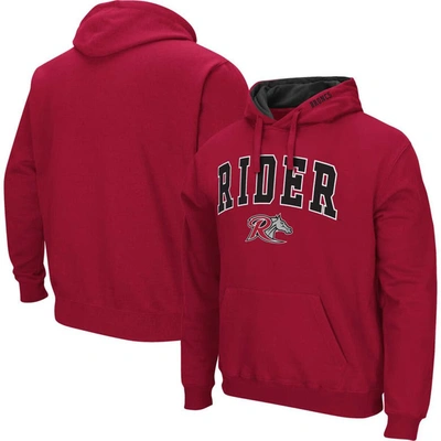 Shop Colosseum Red Rider Broncs Arch & Logo 3.0 Pullover Hoodie