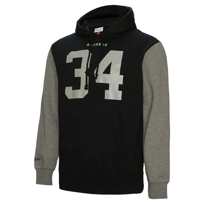 Shop Mitchell & Ness Bo Jackson Black Las Vegas Raiders Retired Player Name & Number Pullover Hoodie