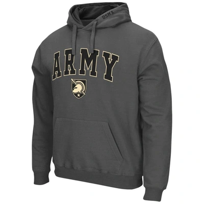 Shop Colosseum Charcoal Army Black Knights Arch & Logo 3.0 Pullover Hoodie