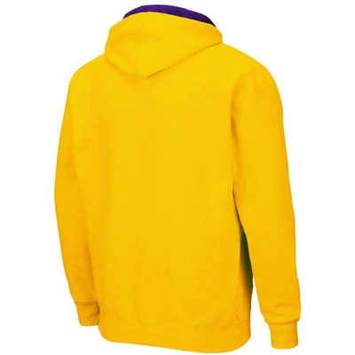 Shop Colosseum Gold Lsu Tigers Arch & Logo 3.0 Full-zip Hoodie