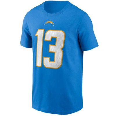 Shop Nike Keenan Allen Powder Blue Los Angeles Chargers Name & Number T-shirt