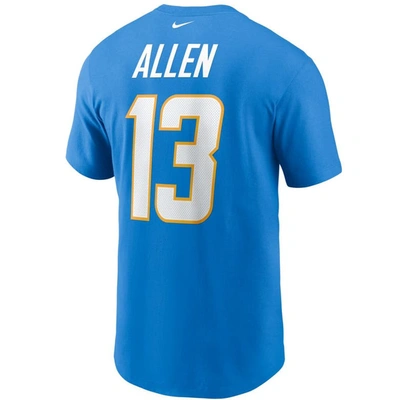 Shop Nike Keenan Allen Powder Blue Los Angeles Chargers Name & Number T-shirt