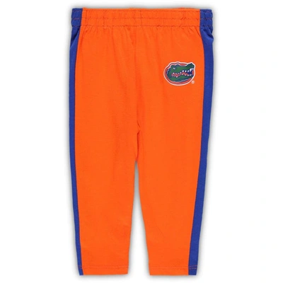 Shop Outerstuff Newborn & Infant Royal/orange Florida Gators Little Kicker Long Sleeve Bodysuit & Sweatpants Set