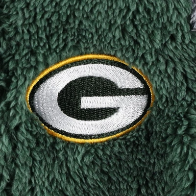 Shop Outerstuff Newborn & Infant Green/gray Green Bay Packers Game Nap Teddy Fleece Bunting Full-zip Sleeper