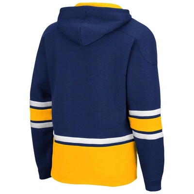 Shop Colosseum Navy West Virginia Mountaineers Lace Up 3.0 Pullover Hoodie