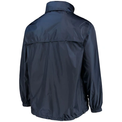Shop Dunbrooke Navy New England Patriots Circle Sportsman Waterproof Packable Lightweight Full-zip Jacket