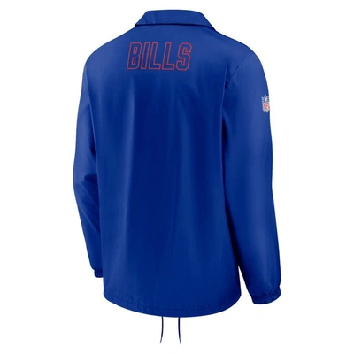 Shop Nike Royal Buffalo Bills Sideline Coaches Performance Full-snap Jacket