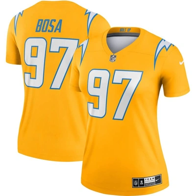 Shop Nike Joey Bosa Gold Los Angeles Chargers Inverted Legend Jersey