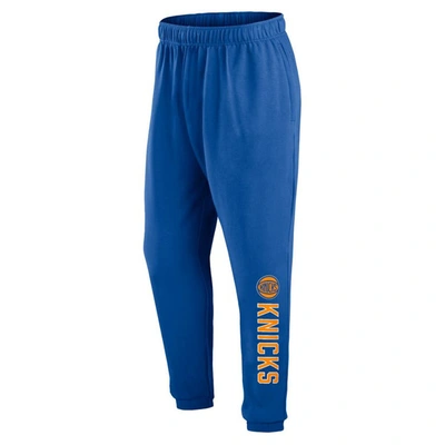 Shop Fanatics Branded  Blue New York Knicks Big & Tall Chop Block Pants
