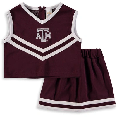 Shop Little King Girls Toddler Maroon Texas A&m Aggies Two-piece Cheer Set
