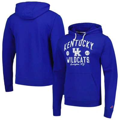 Shop League Collegiate Wear Royal Kentucky Wildcats Bendy Arch Essential Pullover Hoodie