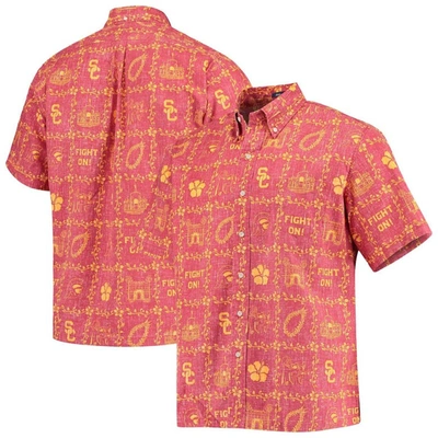 Shop Reyn Spooner Cardinal Usc Trojans Classic Button-down Shirt