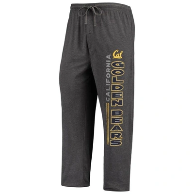 Shop Concepts Sport Heathered Charcoal/navy Cal Bears Meter T-shirt & Pants Sleep Set In Heather Charcoal