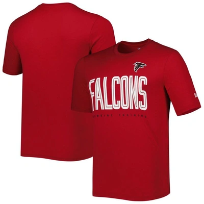 Shop New Era Red Atlanta Falcons Combine Authentic Training Huddle Up T-shirt