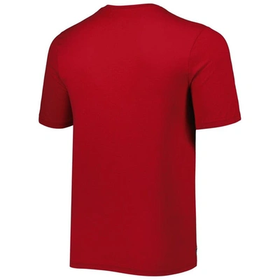 Shop New Era Red Atlanta Falcons Combine Authentic Training Huddle Up T-shirt