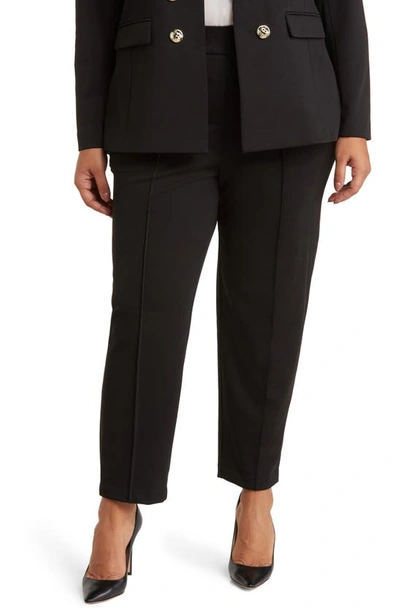 Shop Tahari Pintuck Pants In Black