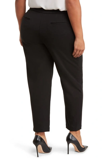 Shop Tahari Pintuck Pants In Black