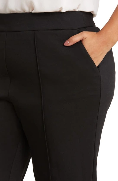 Shop Tahari Pintuck Pants In Black