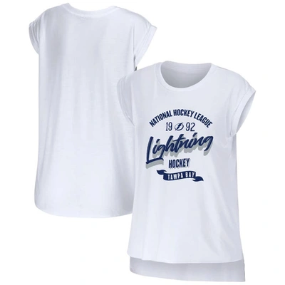 Shop Wear By Erin Andrews White Tampa Bay Lightning Domestic Tank Top