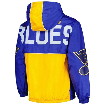 Shop Mitchell & Ness Blue St. Louis Blues Team Og 2.0 Anorak Half-zip Windbreaker Jacket