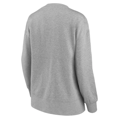 Shop Fanatics Branded Heathered Gray Tennessee Volunteers Jump Distribution Pullover Sweatshirt In Heather Gray