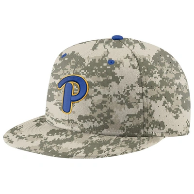 Shop Nike Camo Pitt Panthers Aero True Baseball Performance Fitted Hat