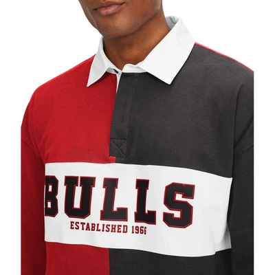 Shop Tommy Jeans Red/black Chicago Bulls Ronnie Rugby Long Sleeve T-shirt