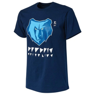 Shop Nba X Naturel Navy Memphis Grizzlies No Caller Id T-shirt
