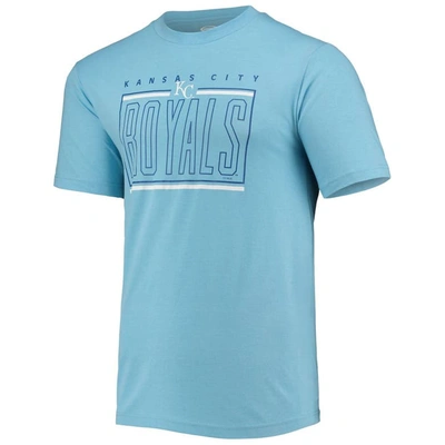 Shop Concepts Sport Royal/light Blue Kansas City Royals Meter T-shirt And Shorts Sleep Set