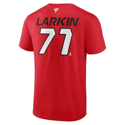 Shop Fanatics Branded Dylan Larkin Red Detroit Red Wings Authentic Pro Prime Name & Number T-shirt