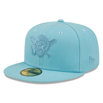 Shop New Era Light Blue Pittsburgh Pirates Color Pack 59fifty Fitted Hat
