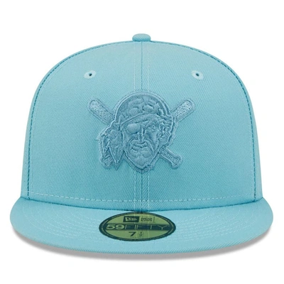Shop New Era Light Blue Pittsburgh Pirates Color Pack 59fifty Fitted Hat