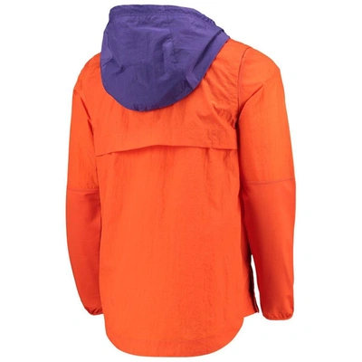 Shop Nike Orange/purple Clemson Tigers Player Quarter-zip Jacket