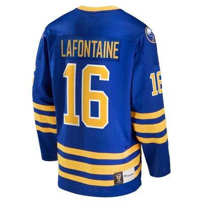 Shop Fanatics Branded Pat Lafontaine Royal Buffalo Sabres Breakaway Retired Player Jersey