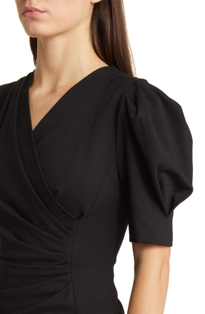 Nikki Lund Gina Short Sleeve Sheath Dress In Black