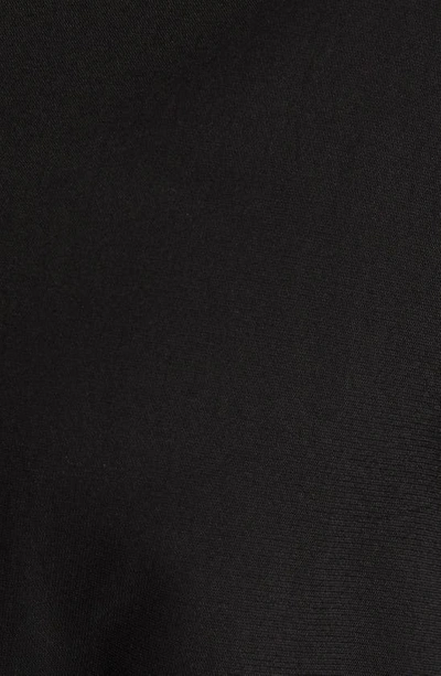 Shop Nikki Lund Sienna Long Sleeve Faux Wrap Dress In Black