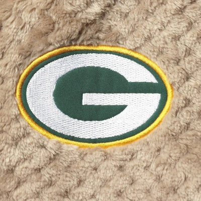 Shop G-iii 4her By Carl Banks Green/cream Green Bay Packers Riot Squad Sherpa Full-snap Jacket