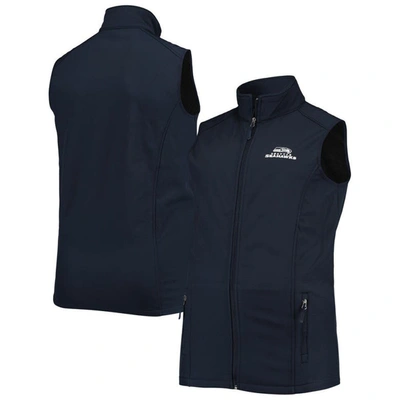 Shop Dunbrooke College Navy Seattle Seahawks Big & Tall Archer Softshell Full-zip Vest