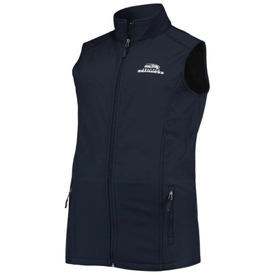 Shop Dunbrooke College Navy Seattle Seahawks Big & Tall Archer Softshell Full-zip Vest