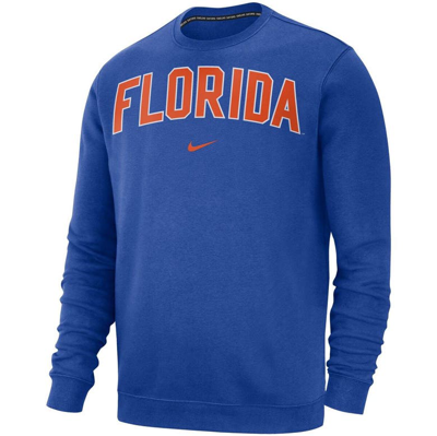 Shop Nike Royal Florida Gators Club Fleece Sweatshirt